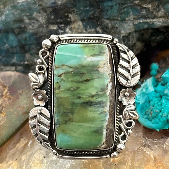 Jewelry - Varisite statement southwestern sterling silver ring